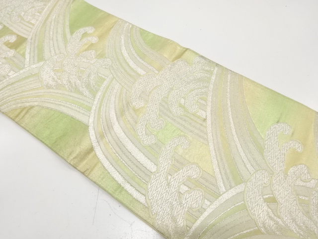 アンティーク　荒波模様織り出し袋帯（材料）